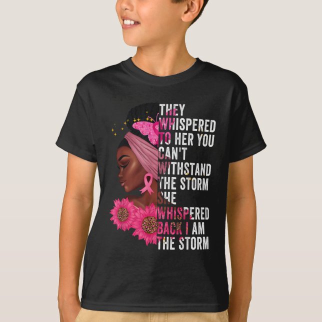 Camiseta Sou a Tempestade Rainha Negra Mulher Negra African (Frente)
