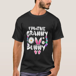 Camiseta Sou a Vovó Bunny Dia de Páscoa Família Combinada