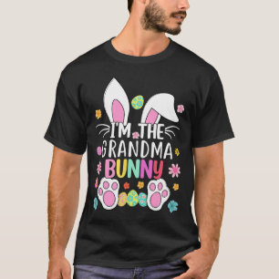 Camiseta Sou a vovó Coelhinha Bonita Coelhinha Páscoa Orelh