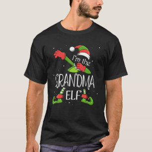 Camiseta Sou a vovó Elf Dabbing Papai Noel Xmas