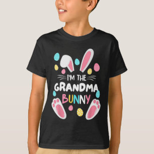 Camiseta Sou a vovó Festa de Páscoa Familiar Coelhante