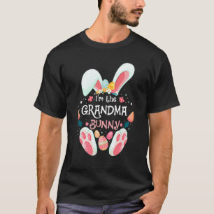 Camiseta Sou a vovó Festa de Páscoa Familiar Coelhante