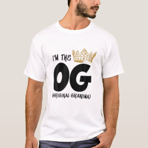Camiseta Sou a vovó original notória de um primeiro bebê