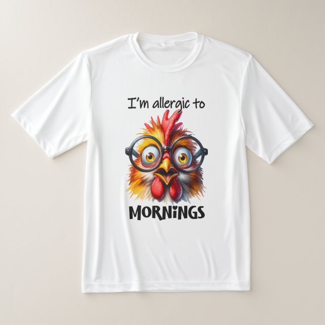 Camiseta Sou alérgico às manhãs! (Postura )