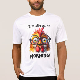 Camiseta Sou alérgico às manhãs!