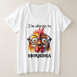 Camiseta Sou alérgico às manhãs!