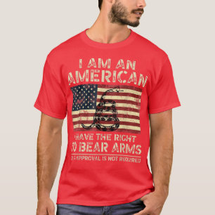 Camiseta Sou Americano E Tenho O Direito De Ser Pronta.