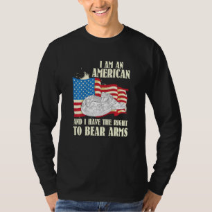 Camiseta Sou Americano E Tenho O Direito De Usar Armas