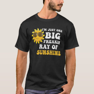 Camiseta Sou Apenas Um Grande Raio de Sol Freakin de Verão