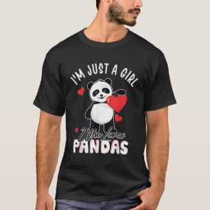 Camiseta Sou Apenas Um Que Ama Pandas Panda