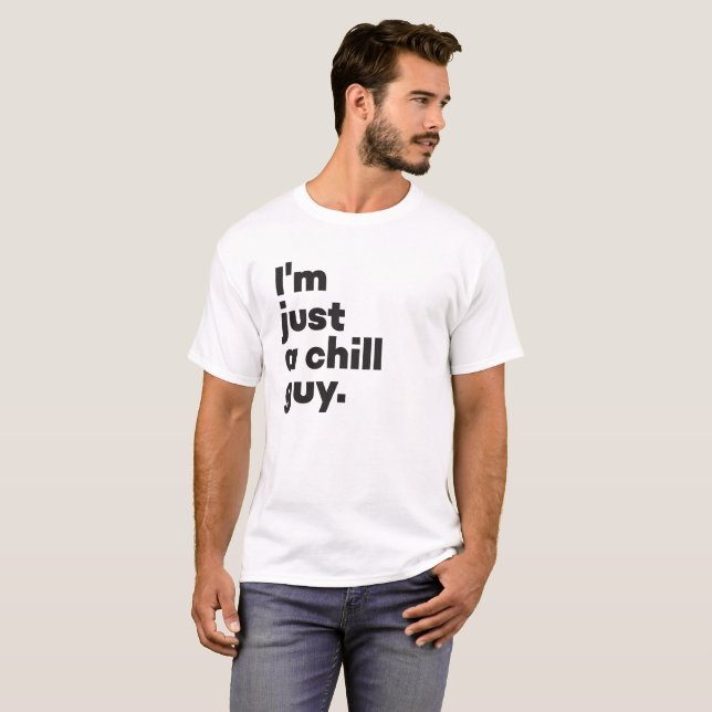 Camiseta Sou apenas uma cara de frio (Branca) (Frente Completa)