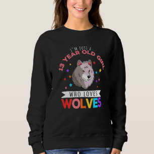 Camiseta Sou apenas uma garota de 13 anos que ama lobo