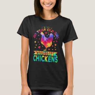 Camiseta Sou apenas uma garota de 20 anos que ama frango
