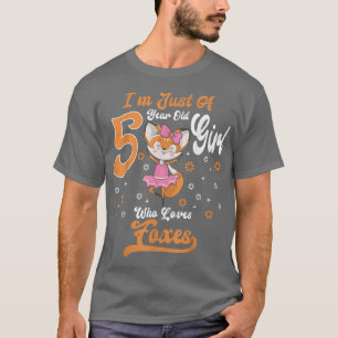 Camiseta Sou Apenas Uma Garota De 5 Anos Que Ama Os inimigo