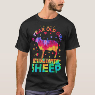 Camiseta Sou apenas uma garota de 9 anos que ama ovelha