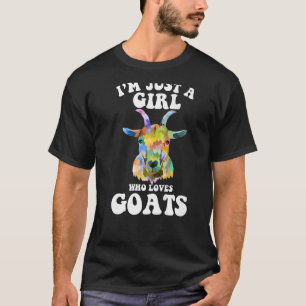 Camiseta sou apenas uma garota que ama fazenda de cabra