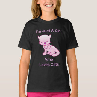 Camiseta Sou apenas uma garota que ama gatos