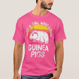 Camiseta Sou apenas uma garota que ama porcos guineenses!