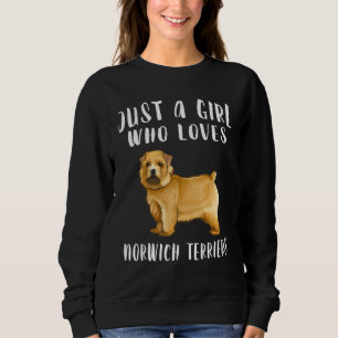Camiseta Sou Apenas Uma Menina Que Ama O Cachorro Norwich T