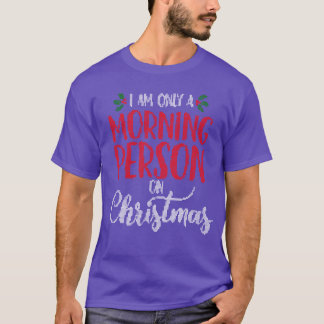 Camiseta Sou apenas uma pessoa da manhã em Christmashemed M