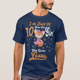 Camiseta Sou Apenas Uma Rapariga De 10 Anos Que Ama O Anive