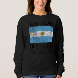 Camiseta Sou argentino, sinalizador argentino, raízes argen
