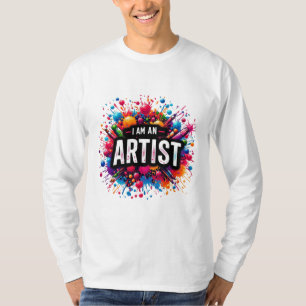 Camiseta Sou artista   pintor   Desenho   Professores de ar