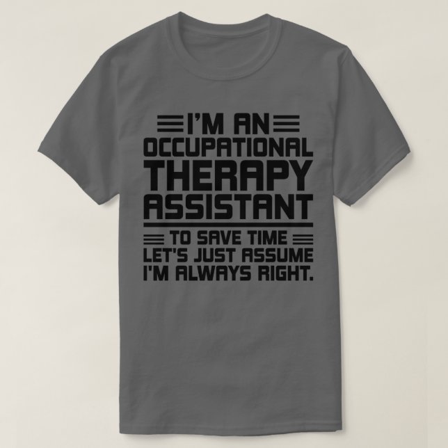 Camiseta Sou assistente de terapia ocupacional para economi (Frente do Design)