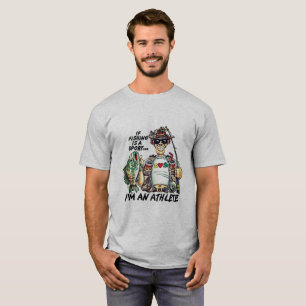 Camiseta Sou atleta de pesca