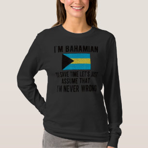 Camiseta Sou Bahamian Flag Bahamas Bahamas Bahamas Raízes B