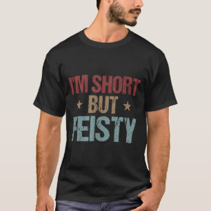 Camiseta Sou Baixa Mas Brigona Piada Divertida Garota Baixa