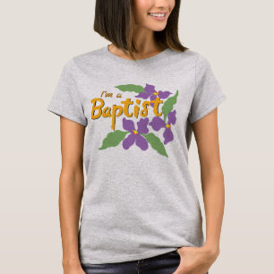 Camiseta Sou batista (violetas)