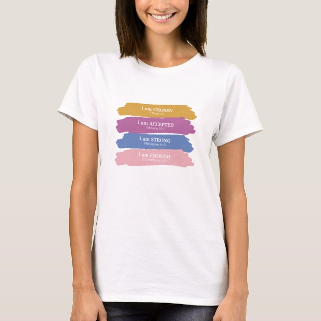 Camiseta Sou Bíblia Versos Coloridos (Frente)