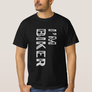 Camiseta Sou Biker Bold Typografia Motorcycle Rider