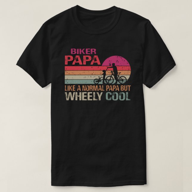 Camiseta Sou Biker Papa Dia de os pais Roely Cooler bicicle (Frente do Design)