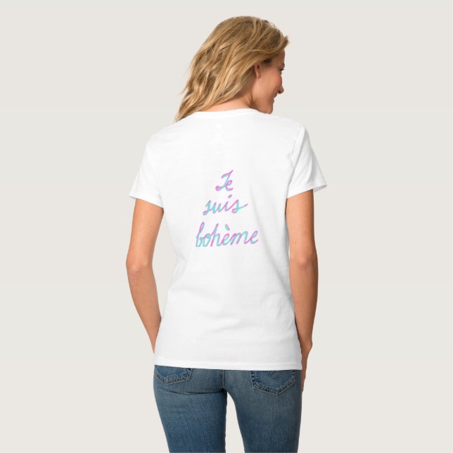 Camiseta sou boêmio (Parte Traseira Completa)