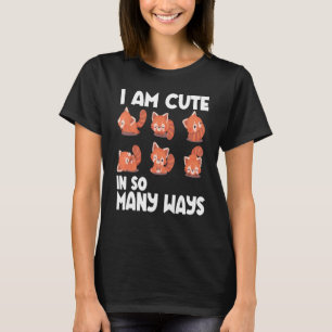 Camiseta Sou Bonita Em Tantas Maneiras Panda Vermelha Panda