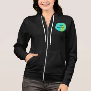 Camiseta "Sou Bonita", Hoodie Zipperada