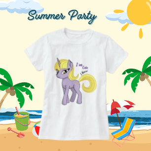 Camiseta Sou bonitinho, sei, Unicorn Pony Fantasy White Col