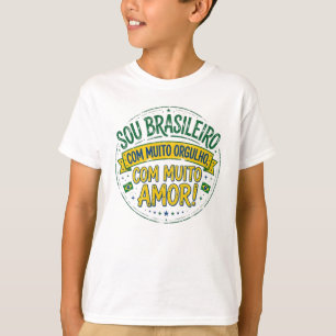 Camiseta Sou Brasileiro Com Muito Orgulho Vintage
