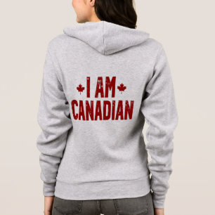Camiseta Sou canadense - Declaração Patriótica e Folha de M