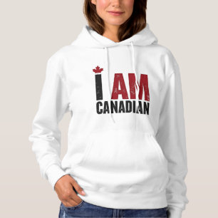Camiseta Sou canadense - Declaração Patriótica e Folha de M