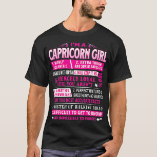 Camiseta Sou Capricórnio Garota Capricórnio Aniversário