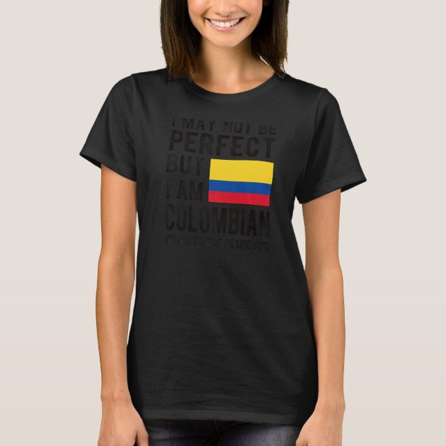 Camiseta Sou Colombiano Flag Colombia Heritage Colombian Ro (Frente)