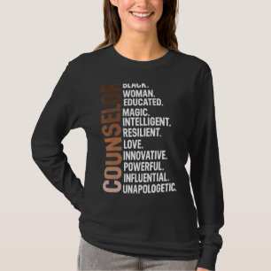 Camiseta Sou Conselheira Negra Afro-Mulher História Negra