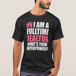 Camiseta Sou corretor imobiliário de imóveis em tempo integ