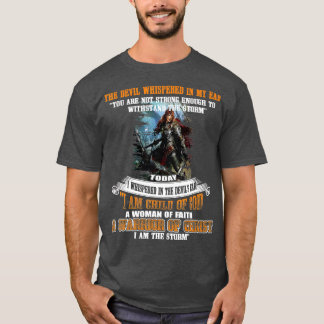 Camiseta Sou Criança De Deus Uma Mulher De Fé Um Guerreiro