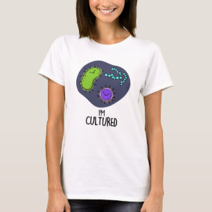 Camiseta Sou Culturado Bactérias Engraçadas