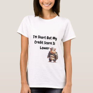 Camiseta Sou Curto, Mas Minha Pontuação De Crédito É O Hipp