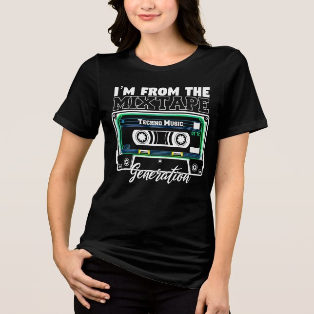 Camiseta Sou da Mixtape Generation (Techno Music) (Frente)